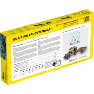   Heller STARTER KIT US 1/4 Ton Truck 'n Trailer 1:35 (57105)