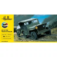   Heller STARTER KIT US 1/4 Ton Truck 'n Trailer 1:35 (57105)
