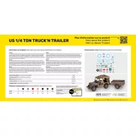   Heller STARTER KIT US 1/4 Ton Truck 'n Trailer 1:35 (57105)