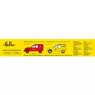   Heller STARTER KIT Citroen 2CV Fourgonette AK 250 1:24 (58701)