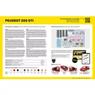 Heller STARTER KIT Peugeot 205 GTI 1:24 (58705)
