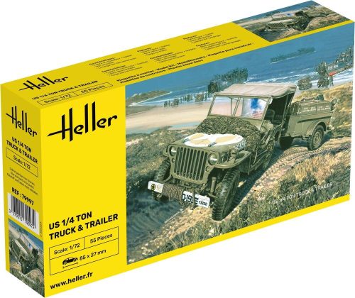 Heller US 1/4 Ton Truck & Trailer 1:72 (79997)
