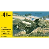 Heller US 1/4 Ton Truck & Trailer 1:72 (79997)
