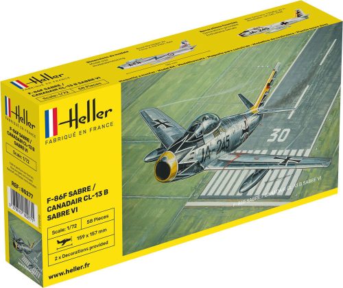 Heller F-86F SABRE / CANADAIR CL-13 B Sabre VI 1:72 (80277)