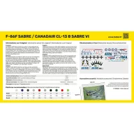 Heller F-86F SABRE / CANADAIR CL-13 B Sabre VI 1:72 (80277)