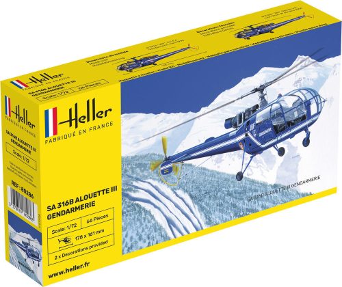 Heller SA 316 Alouette III Gendarmerie 1:72 (80286)