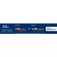 Heller VOLONTAIRE MARIE + MARIE JEANNE Twinset 1:200 (85604)