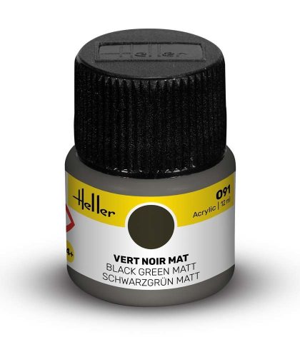 Heller Peinture Acrylic 091 vert noir mat  (9091)