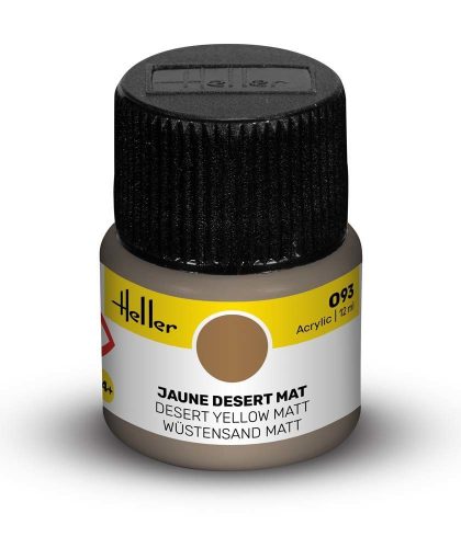 Heller Peinture Acrylic 093 jaune desert mat  (9093)