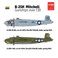   HongKong Model B-25H Mitchell Gunship Over CBI 1:32 (HKM01E037)