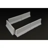 Hauler Modern concrete road barriers 1:48 (HLF48009)