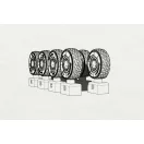 Hauler JGSDF Type 16 Wheels (Aoshima kit) 1:72 (HLH72094)