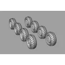 Hauler Wheels for 9K714 OKA (SS-23 Spider) for Hobby Boss 1:72 (HLH72148)