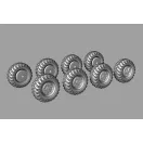 Hauler Wheels for 9K714 OKA (SS-23 Spider) for Hobby Boss 1:72 (HLH72148)