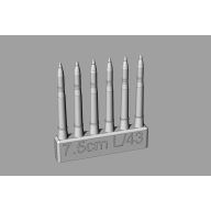 Hauler 7,5cm L/43 ammo for Pz.IV ausf.G/H/J 1:72 (HLH72149)