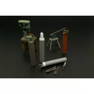   Hauler Bench drill-lever shears-oxy acetylene bottles 1:35 (HLU35117)