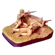   Hobby Fan WWII U.S. Infantry(2) - 2 Figures w/base 1:35 (HF527)