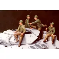   Hobby Fan U.S. M10 Tank Infantry- 4 Fig. Pick Up 1:35 (HF529)