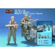   Hobby Fan V.N. U.S. Marine M38A1C 106mm Crew-2 Fig 1:35 (HF551)