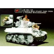   Hobby Fan France M3A3 Stuart Tank crew/2fig.w/acc. 1:35 (HF553)