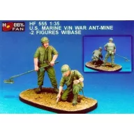   Hobby Fan U.S. Marine V/N War Ant-Mine-2Fig.w/Base 1:35 (HF555)