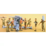  Hobby Fan Flak 18 Crew set (Afrikakorps) 8 figures 1:35 (HF568)