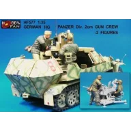   Hobby Fan German HG Panzer Div.2cm Gun Crew- 2 Fig 1:35 (HF577)