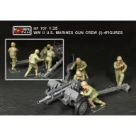   Hobby Fan WWII U.S. Marines gun crew(set 1 4 fig.) 1:35 (HF707)