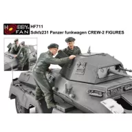   Hobby Fan Sdkfz231 Panzer Funkwagen Crew 2 Figuren 1:35 (HF711)