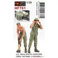   Hobby Fan U.S. 105mm M101A1 howitzer crew of vietnam war-2 Figures 1:35 (HF761)