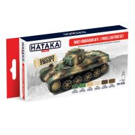  Hataka Acryl Paint Set HTK-AS39 Hungarian WW2 Tank Colours - panel lighting set 6 x 17 ml