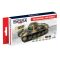 Hataka Acryl Paint Set HTK-AS39 Hungarian WW2 Tank Colours - panel lighting set 6 x 17 ml