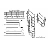 Hauler Safety cage ladders 1:120 (HTT120091)