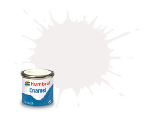 Humbrol Enamel Paint 130 Satin White 14 ml (AA1434)