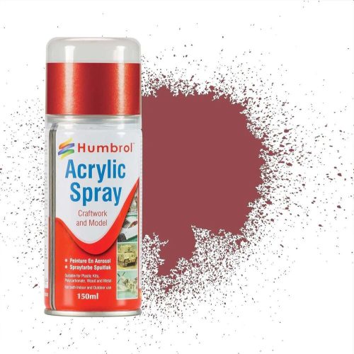 Humbrol Acrylic Spray 150 ml No 73 Matt Wine red Oxide (AD6073)