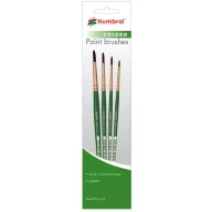 Humbrol Coloro Brush Set (Größen 00, 1, 4 & 8) (AG4050)