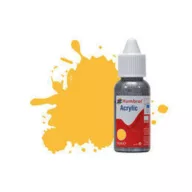   Humbrol Acrylic Paint No 24 Trainer Yellow - Matt, Dropper Bottle 14 ml (DB0024)