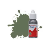  Humbrol Acrylic Paint No 102 Army Green - Matt, Dropper Bottle 14 ml (DB0102)