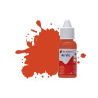   Humbrol Acrylic Paint No 132 Red Satin, Dropper Bottle 14 ml (DB0132)