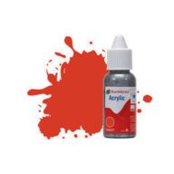   Humbrol Acrylic Paint No 174 Signal Red - Satin, Dropper Bottle 14 ml (DB0174)