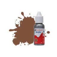   Humbrol Acrylic Paint No 186 Brown - Matt, Dropper Bottle 14 ml (DB0186)