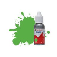   Humbrol Acrylic Paint No 208 Fluorescent Signal Green Gloss, Dropper Bottle 14 ml (DB0208)