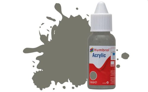 Humbrol Acrylic Paint No.224 Dark Slate Grey Matt, Dropper Bottle 14 ml (DB0224)