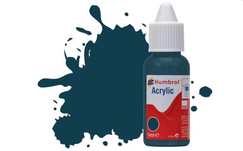 Humbrol Acrylic Paint No.230 PRU Blue Matt, Dropper Bottle 14 ml (DB0230)