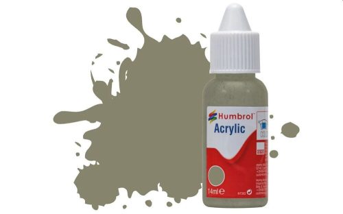 Humbrol Acrylic Paint No.240 RLM 02 Grau Matt, Dropper Bottle 14 ml (DB0240)
