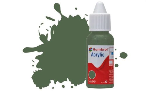 Humbrol Acrylic Paint No.252 RLM 82 Olivgrun Matt, Dropper Bottle 14 ml (DB0252)