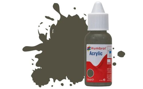 Humbrol Acrylic Paint No.253 RLM 83 Dunkel-Grun Matt, Dropper Bottle 14 ml (DB0253)