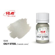 ICM METALLIC COLORS Oily Steel bottle 12 ml  (1026)