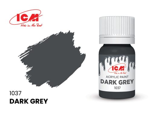 ICM GREY Dark Grey bottle 12 ml  (1037)