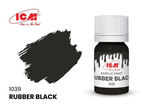 ICM GREY Rubber Black bottle 12 ml  (1039)